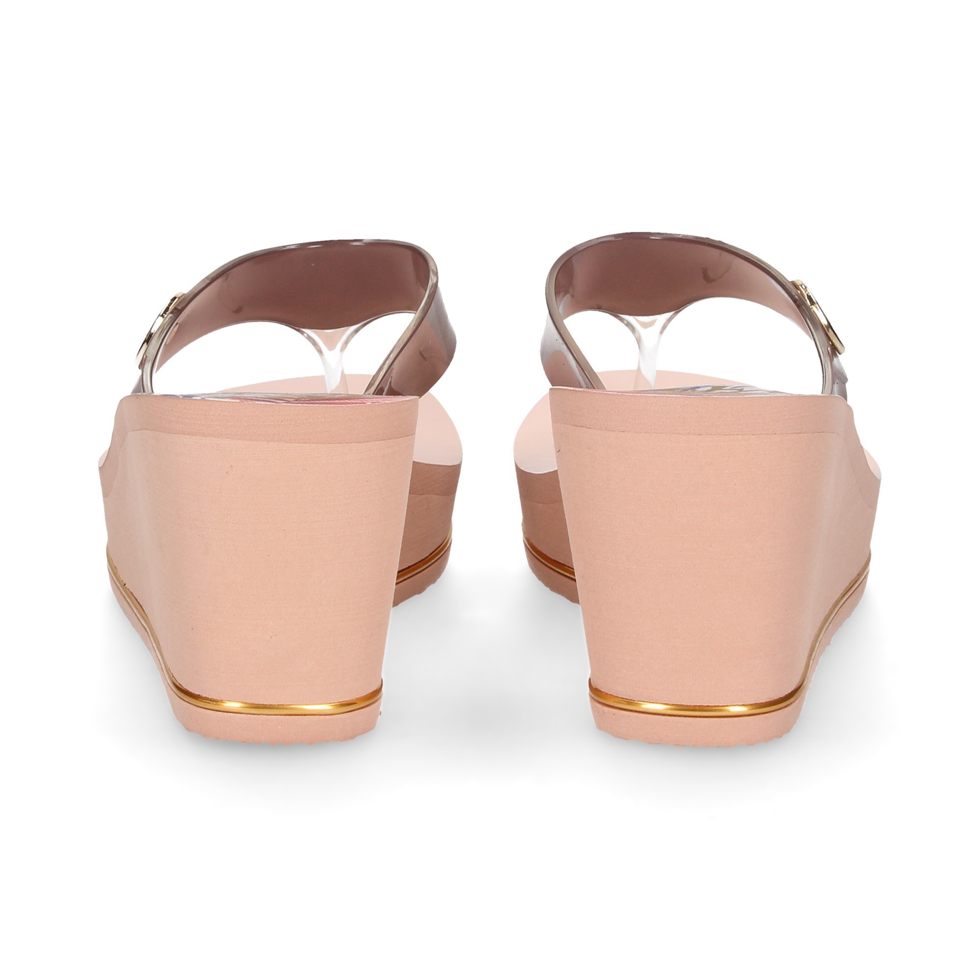 SLAVE WEDGE PRINT LOGO MARRON