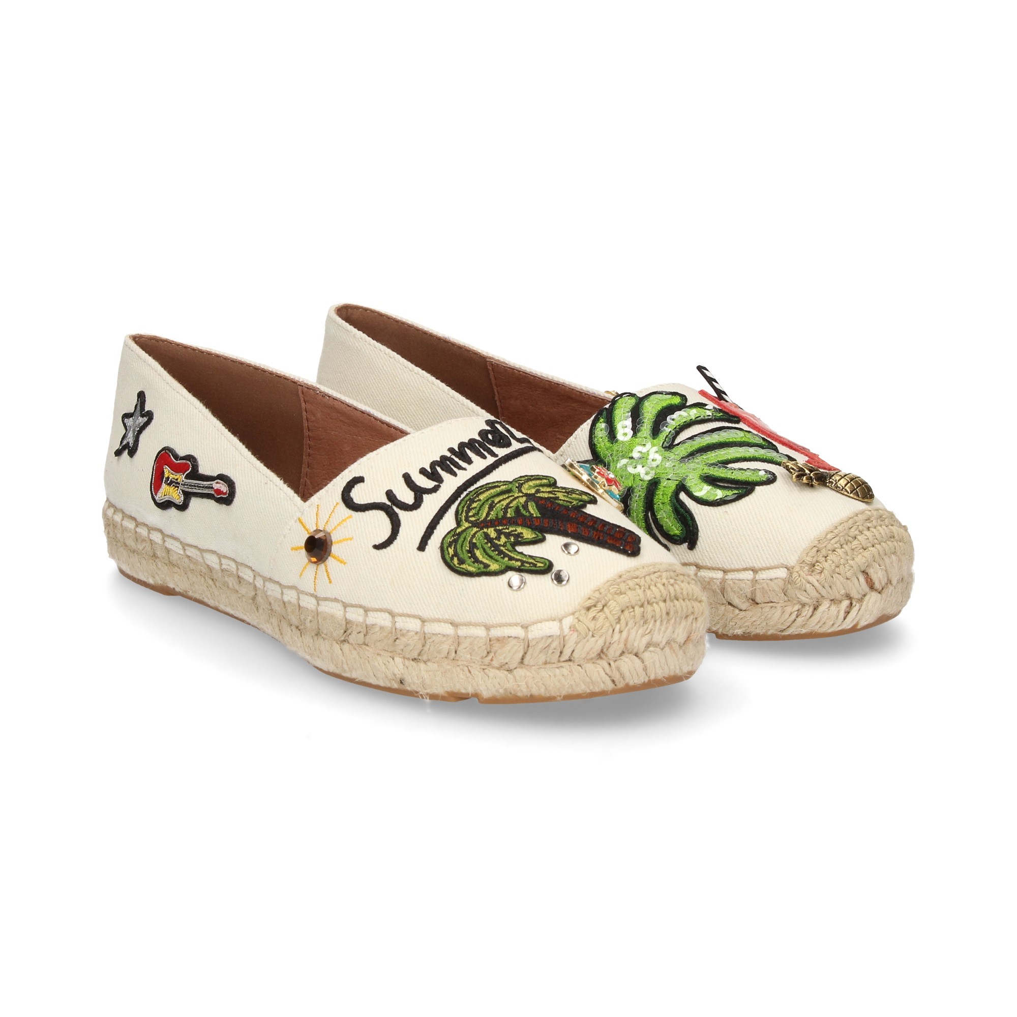 TESSUTO ESPADRILLAS FANTASIA ESPADRILLAS BEIGE