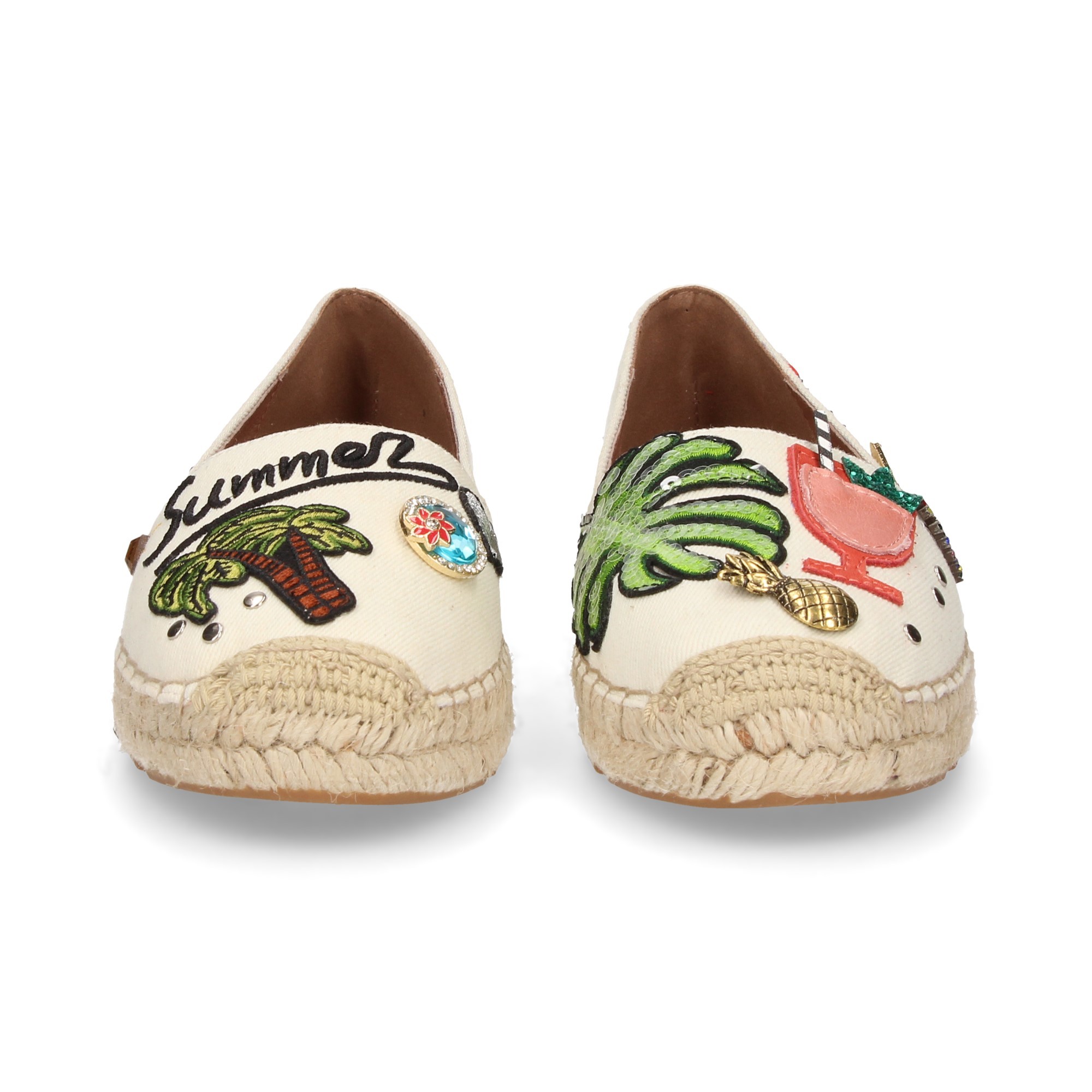 ESPADRILLE FANTAISIE ESPADRILLES TISSU BEIGE ESPADRILLE