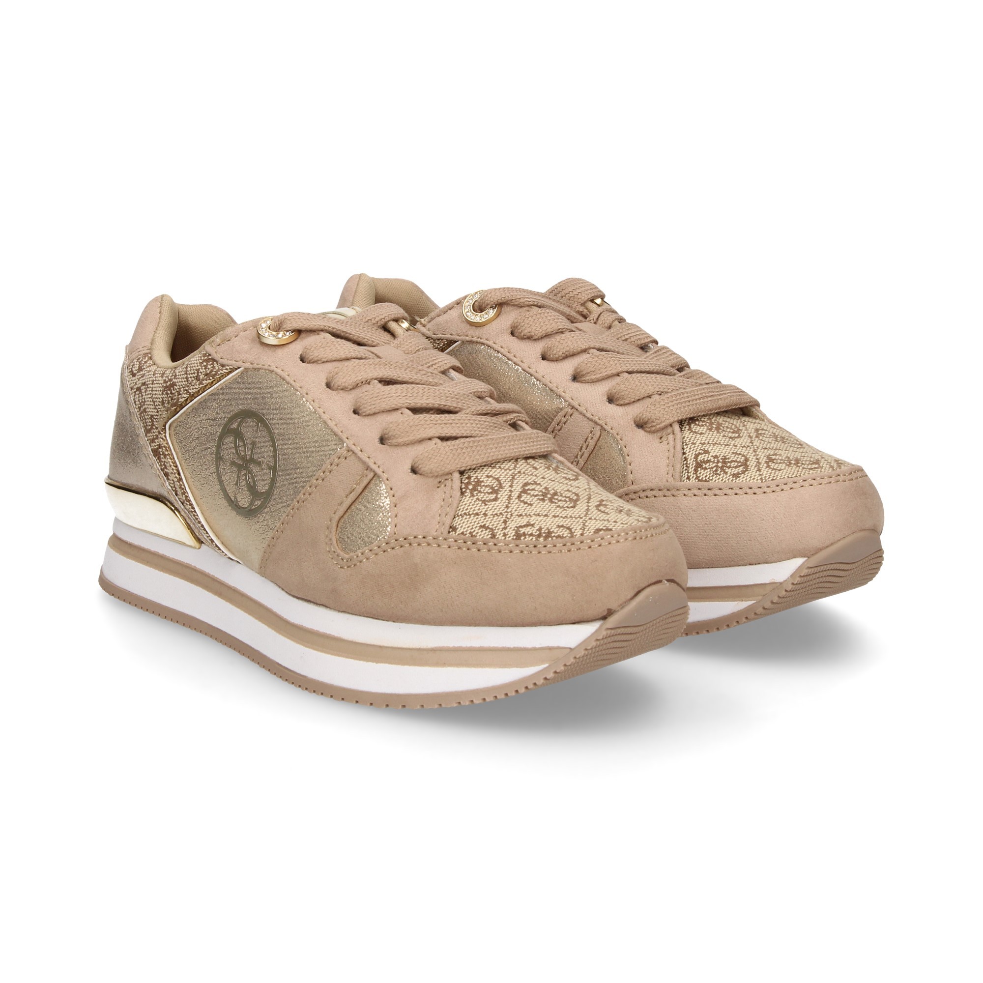 GUESS Zapatillas de Mujer FLDM21 BEIGE