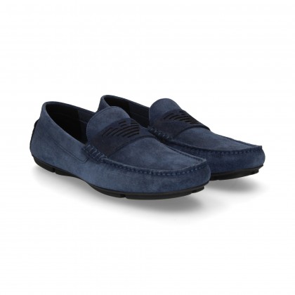 DRIVER MOCCASIN MARINE SUEDE