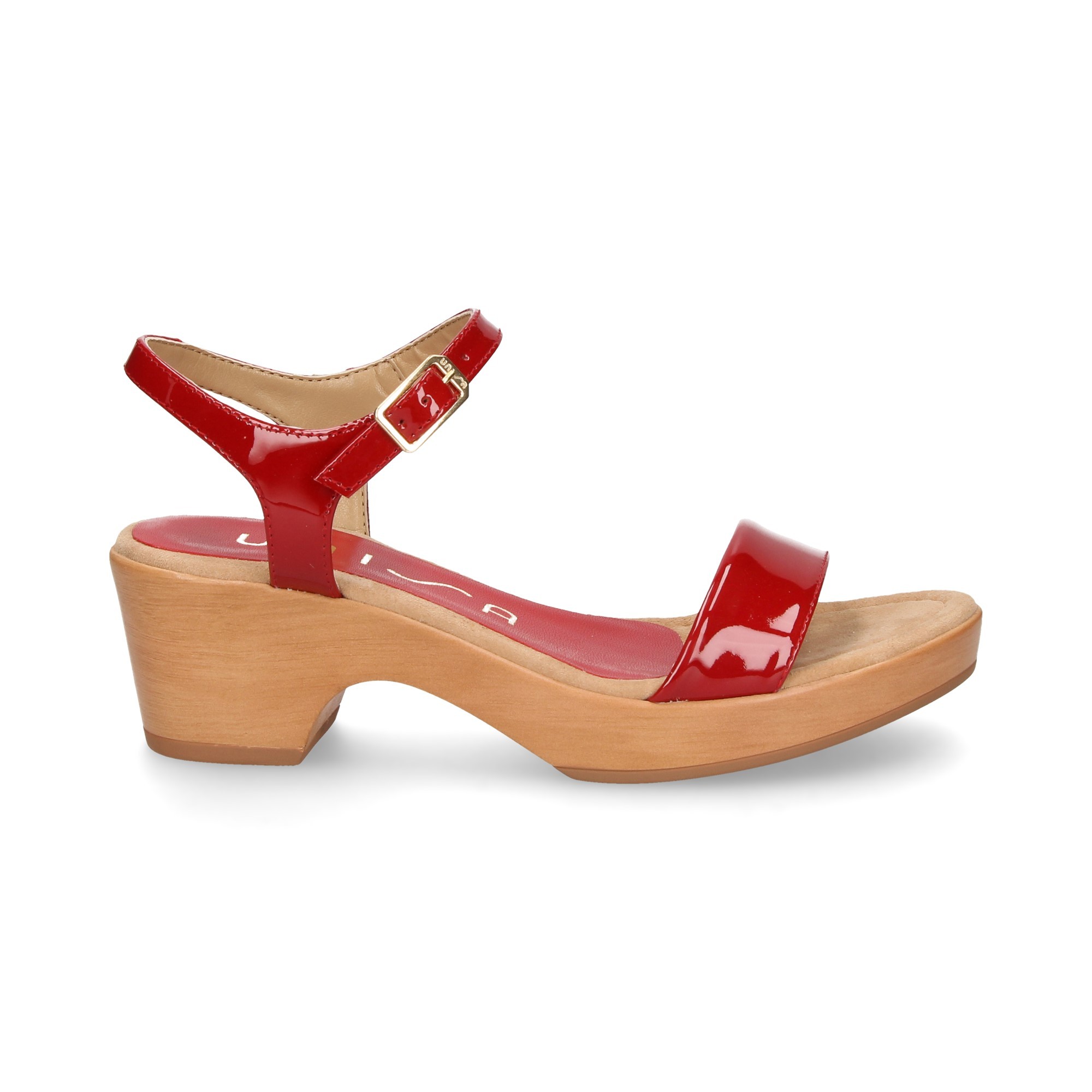 CUIR VERNI ROUGE CARMELITE