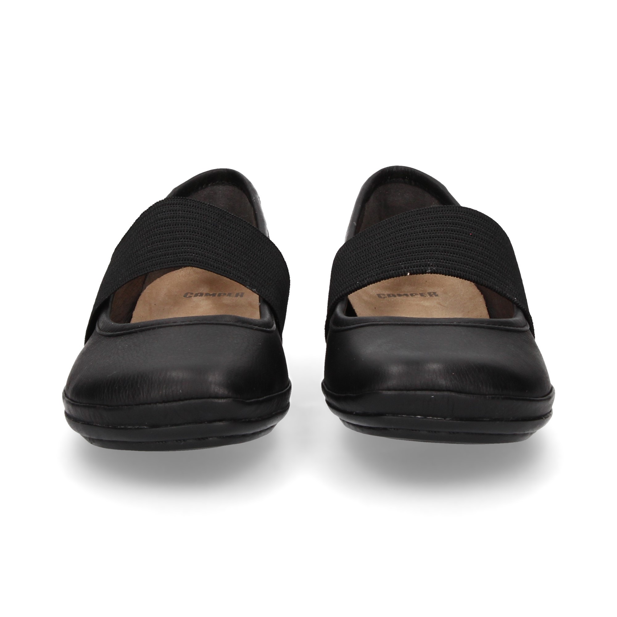 BALLERINO ELASTICO PELLE NERA