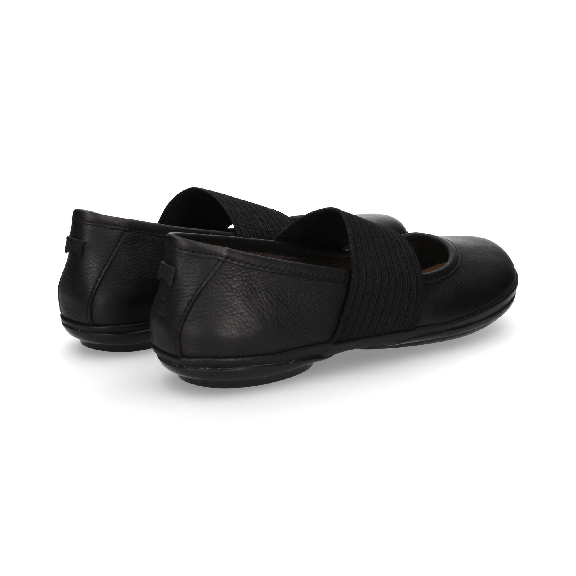 BALLERINO ELASTICO PELLE NERA