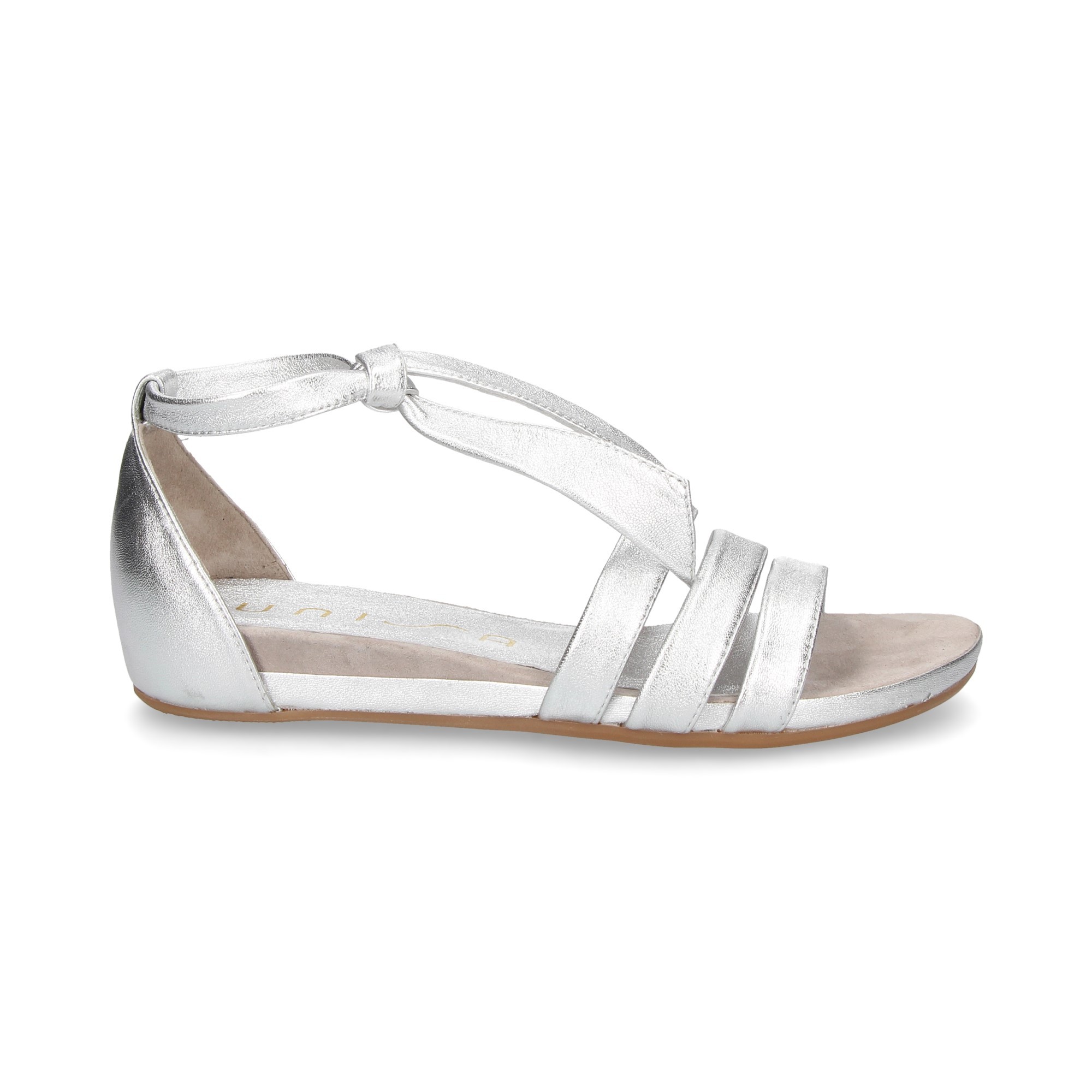 SANDALO LEGATO 3 ARGENTO CINGHIE METALLICHE