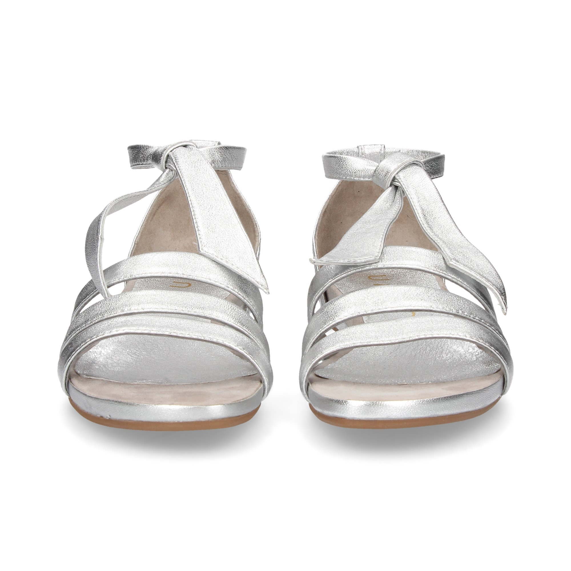 SANDALO LEGATO 3 ARGENTO CINGHIE METALLICHE