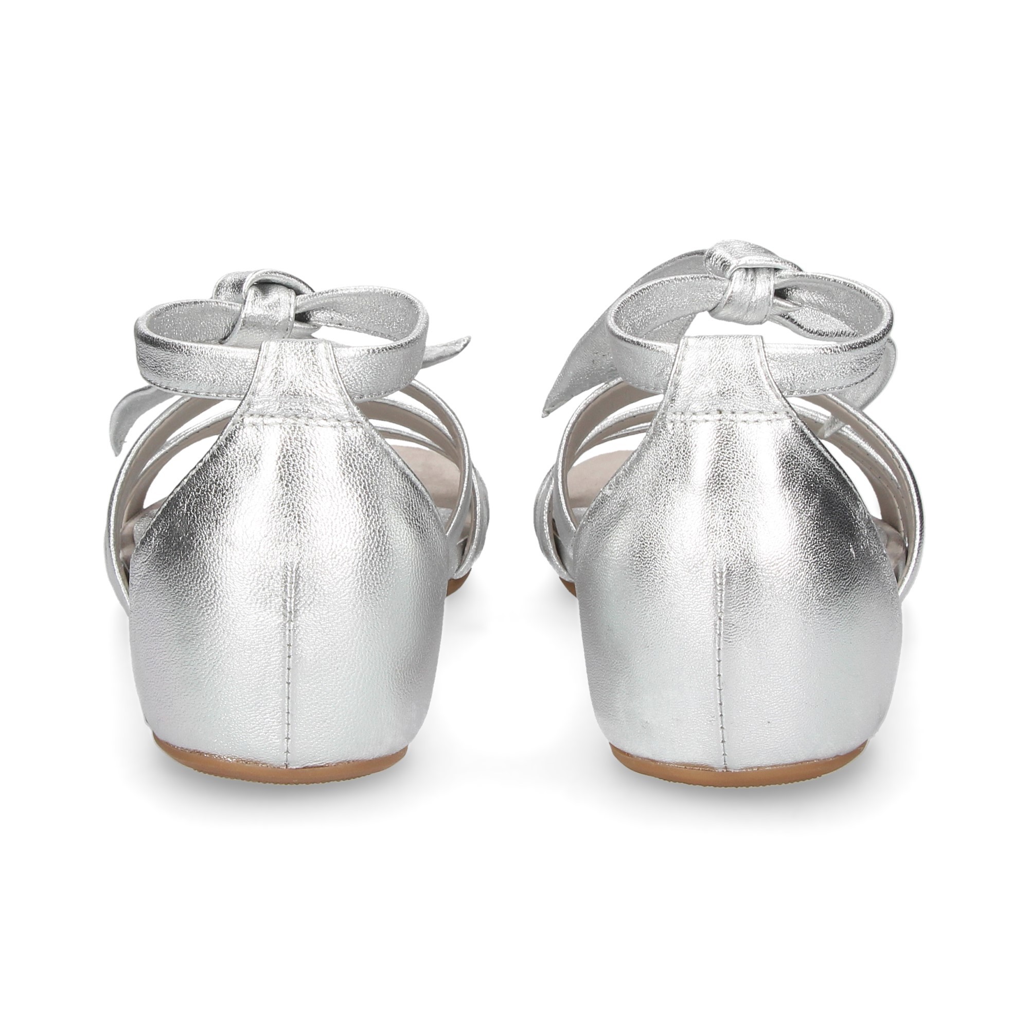 SANDALO LEGATO 3 ARGENTO CINGHIE METALLICHE