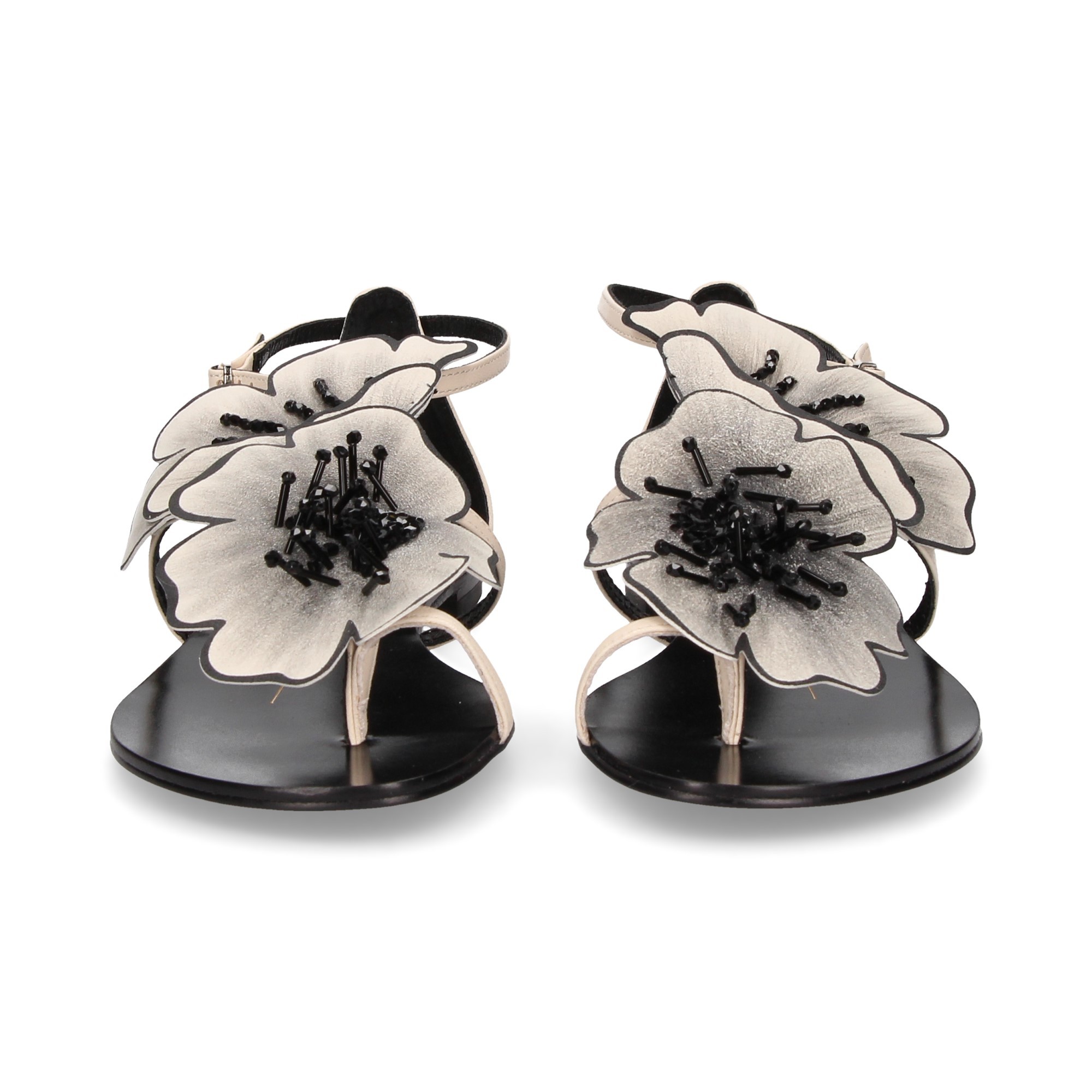 LOLA CRUZ Sandali piatti femminili 034Z10BK BLANCO