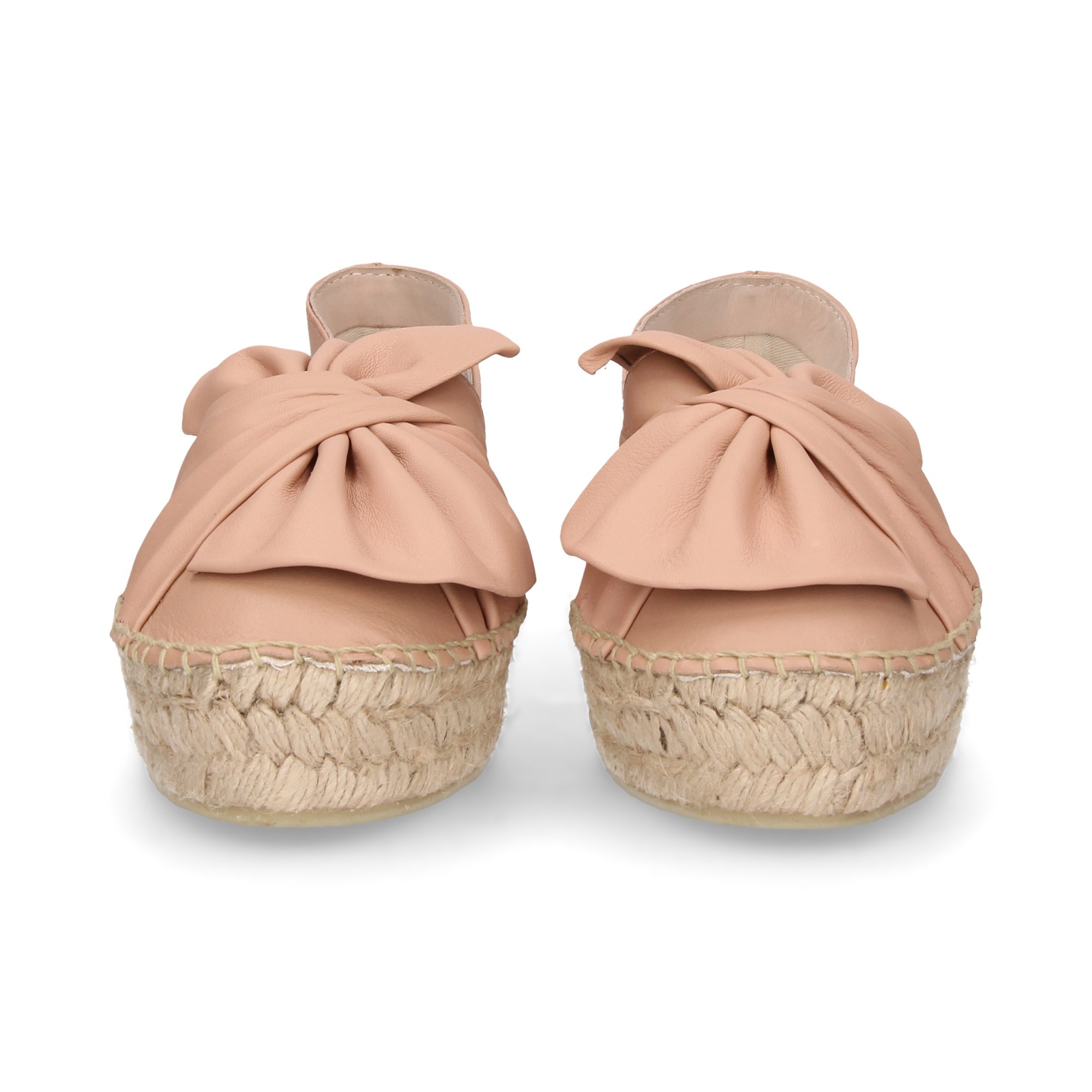 ESPADRILLE NOEUD ROSE ESPADRILLE EN CUIR ROSE ESPADRILLE