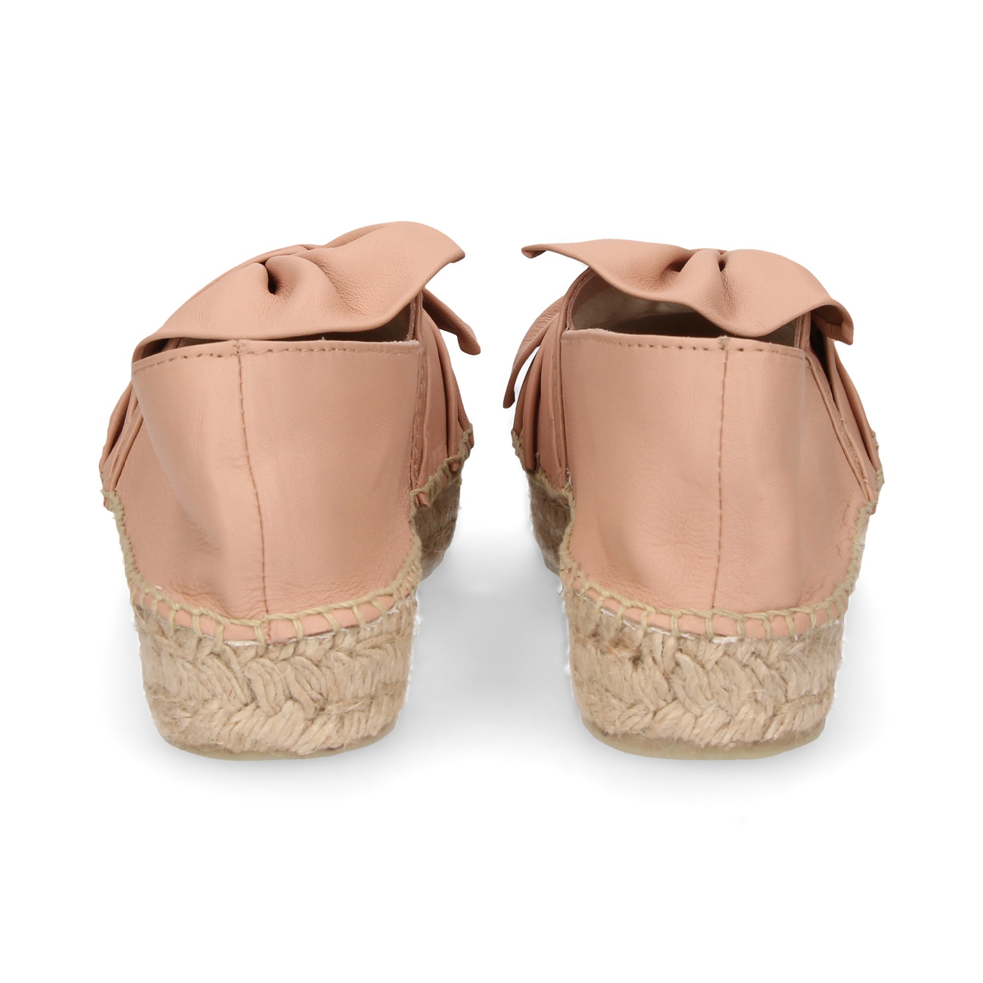 ESPADRILLE NOEUD ROSE ESPADRILLE EN CUIR ROSE ESPADRILLE