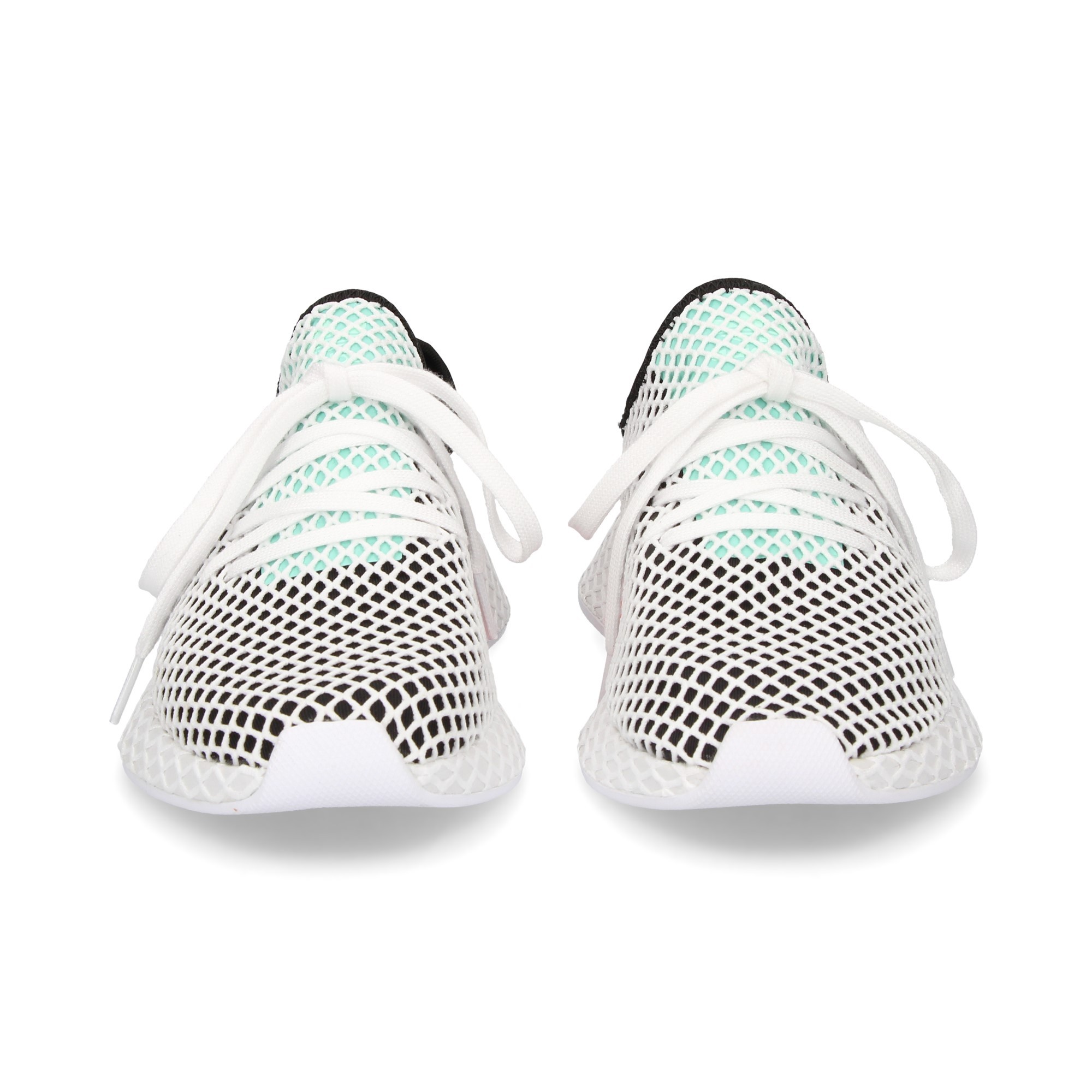 SPORTY WHITE MESH NOIR FOND NOIR