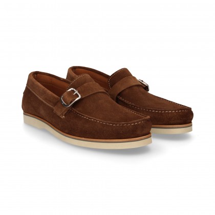 MOCCASIN BUCKLES BROWN