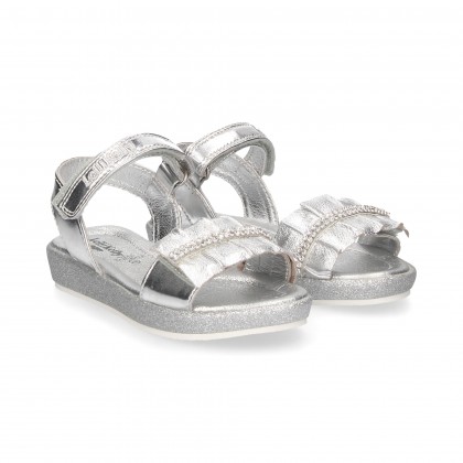 FLYING SANDAL STRAS SILVER