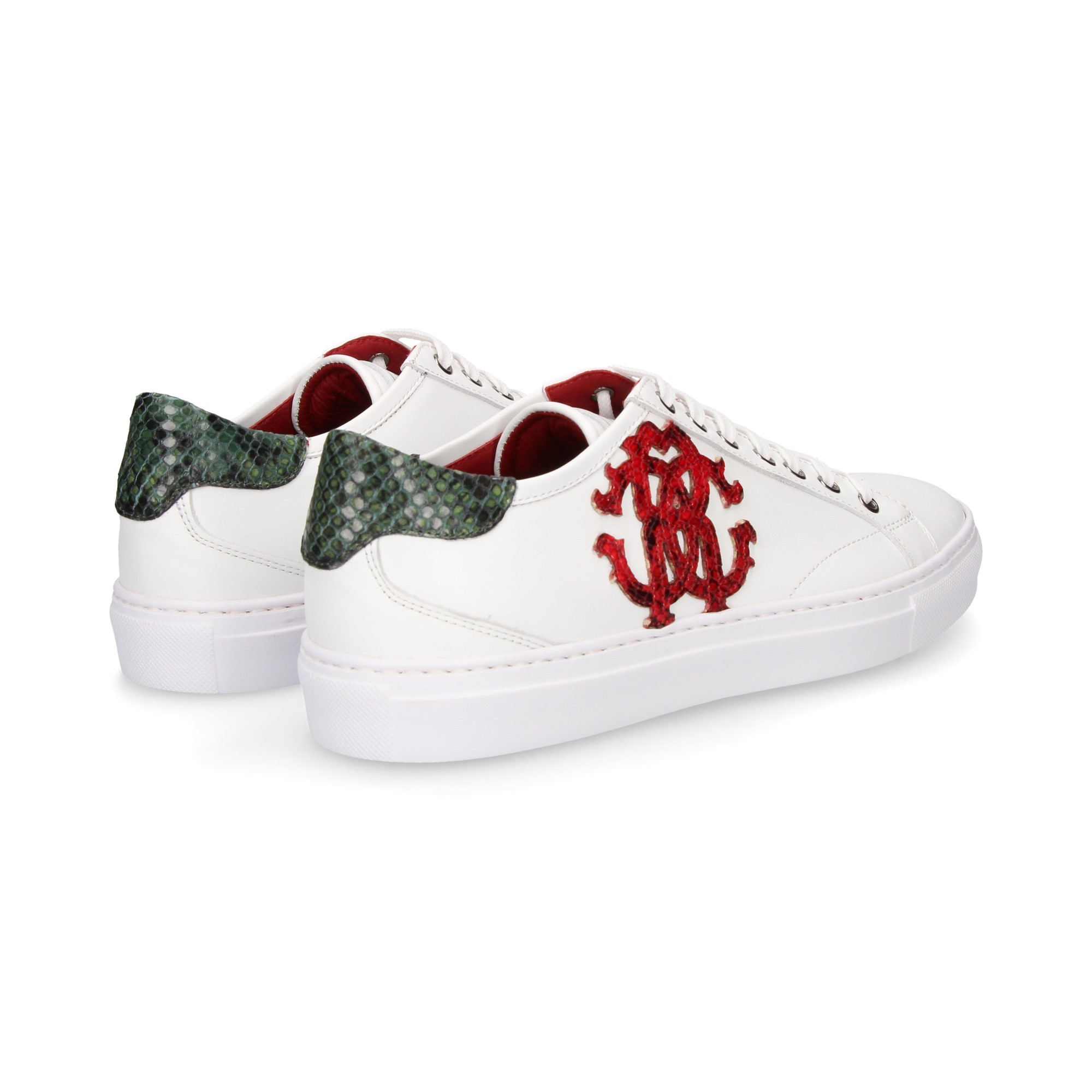 ROBERTO CAVALLI Scarpe da ginnastica da uomo 4252D BLANCO