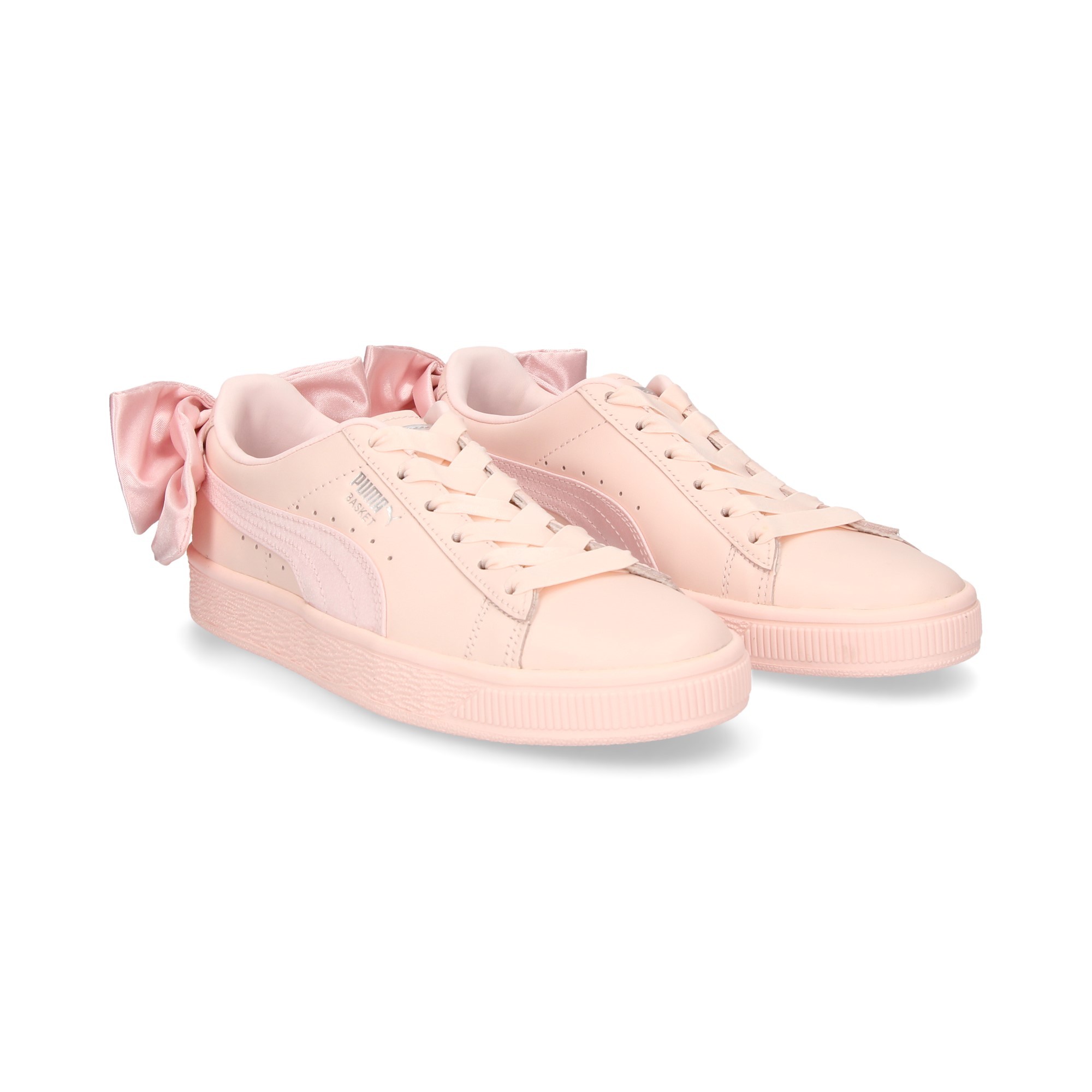 zapatillas puma rosa lazo