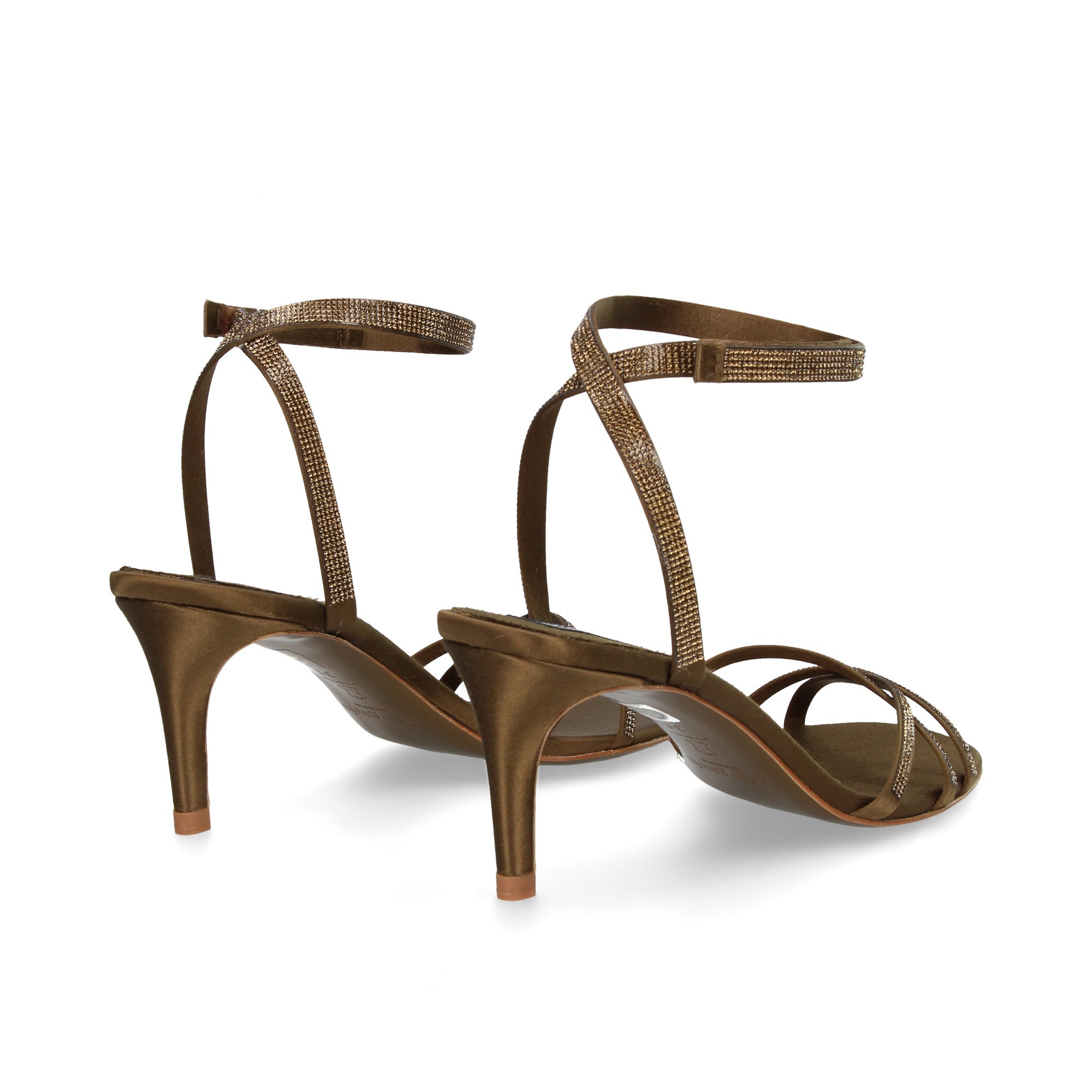 GILDA STRASS SANDALE BRONZE BRONZE