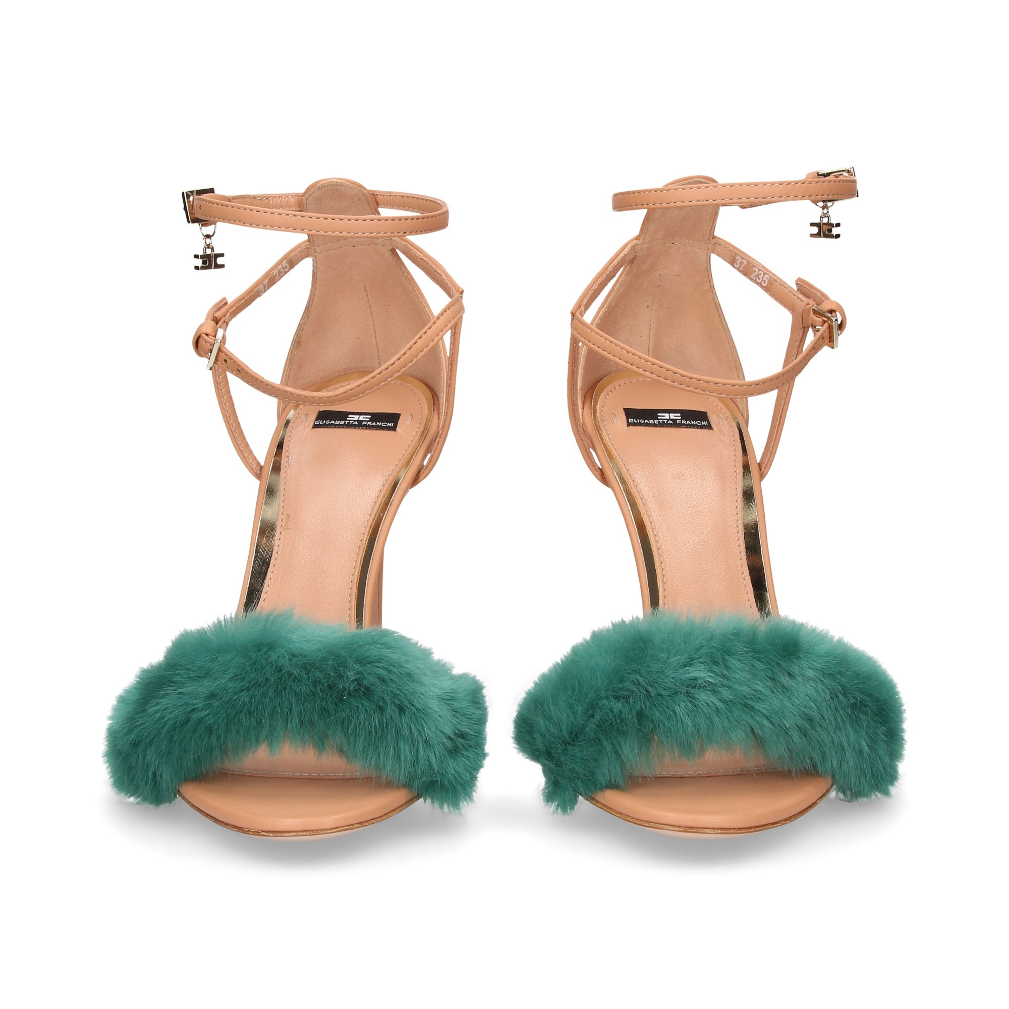 ELISABETTA FRANCHI Women's heeled sandals SA05L86E2 R67 PETROL/ROSA