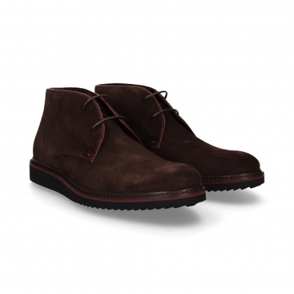BOOTIES BROWN SUEDE LACES