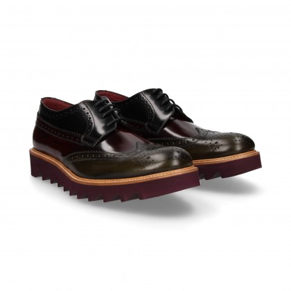 BLUCHER CHOPPED FLORENTIC BURGUNDY