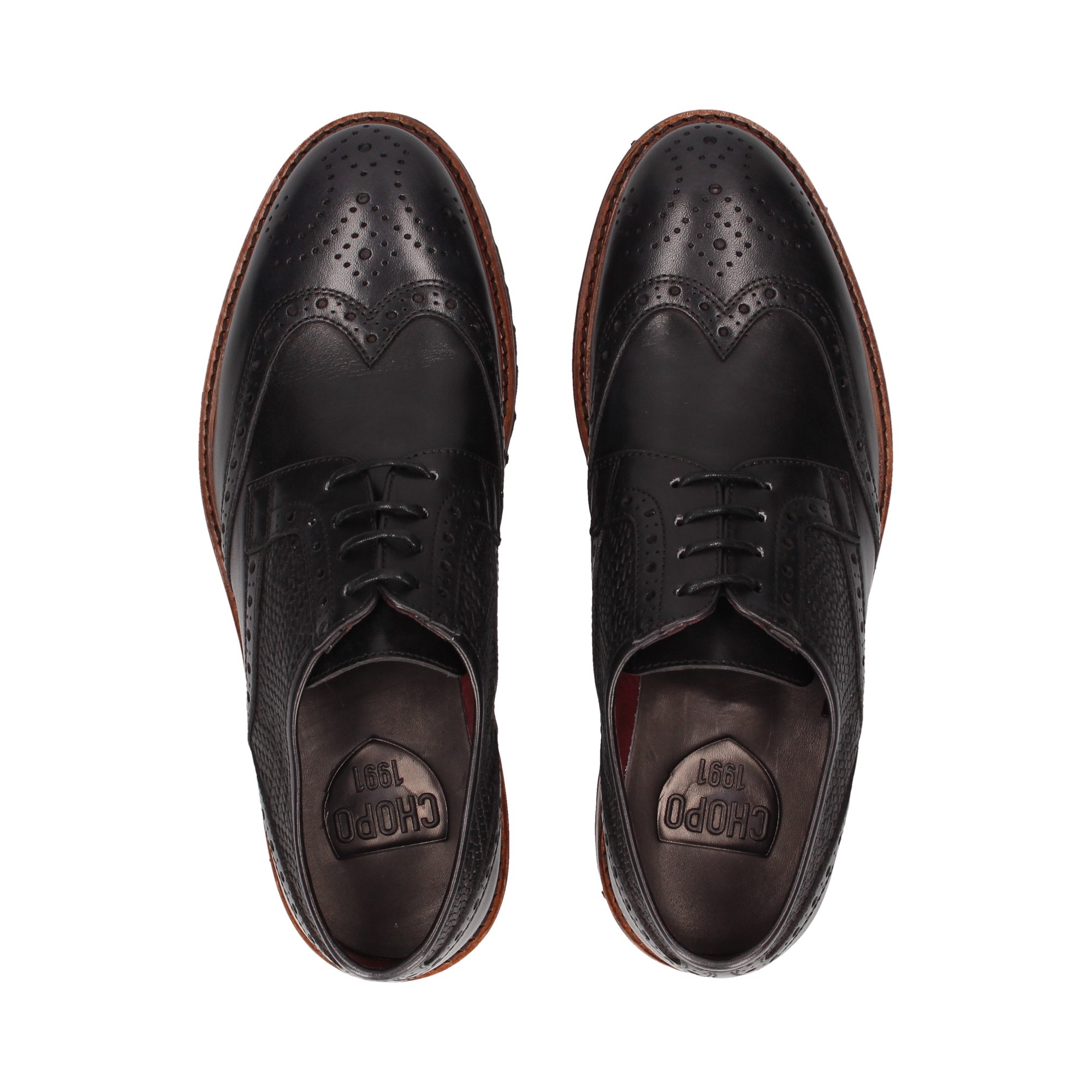 CHOPO Zapatos de vestir de Hombre 4105 NEGRO