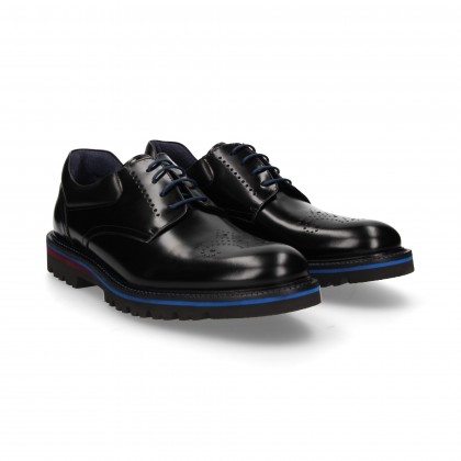 BLUCHER TRITATO NERO FLORENTICO