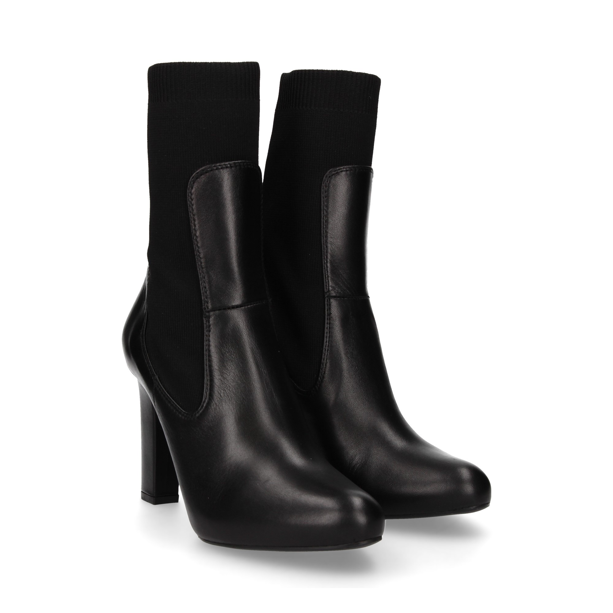 UNISA Ankle boots mit Absatz für damen PORT_NA B BLACK NEGRO
