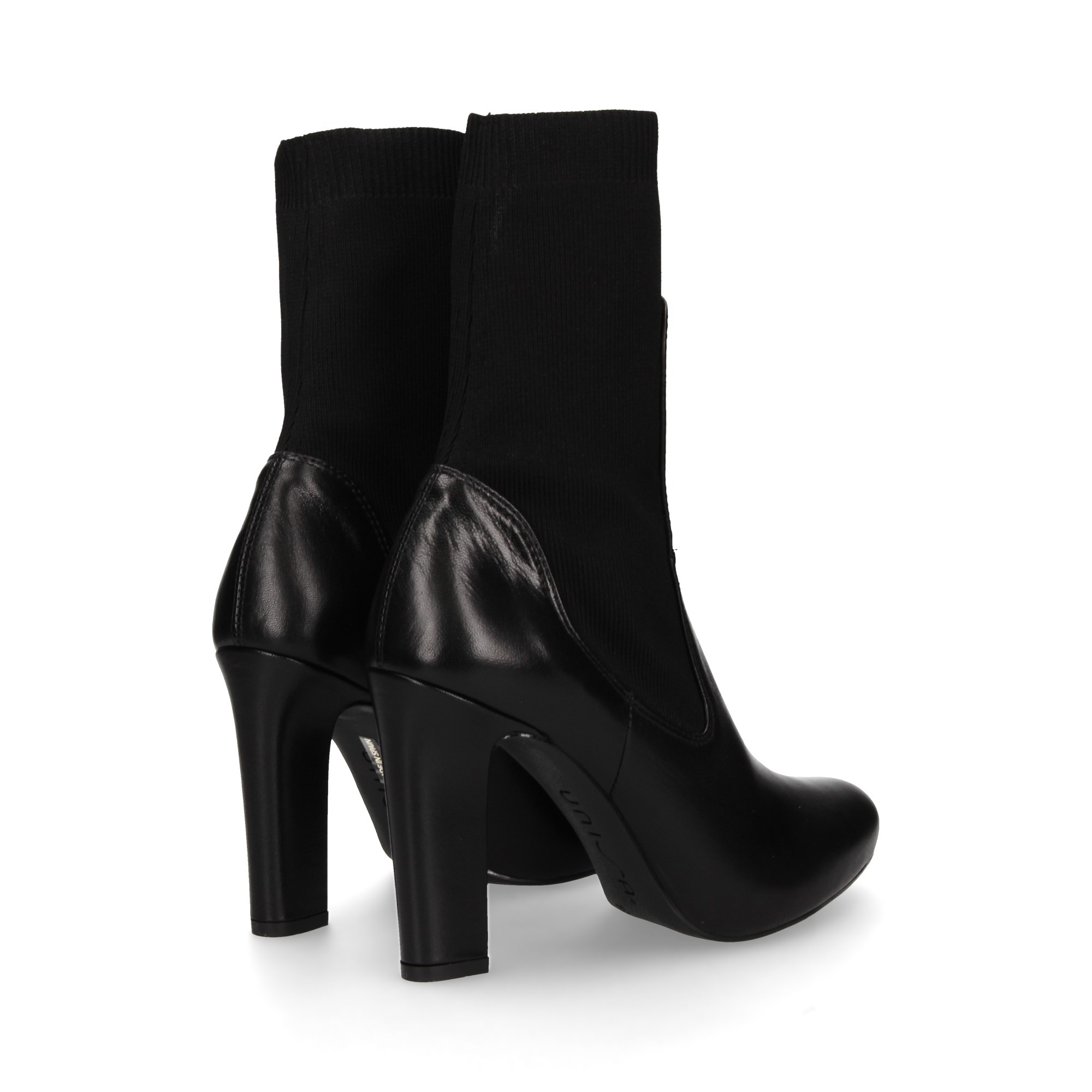 UNISA Ankle boots mit Absatz für damen PORT_NA B BLACK NEGRO