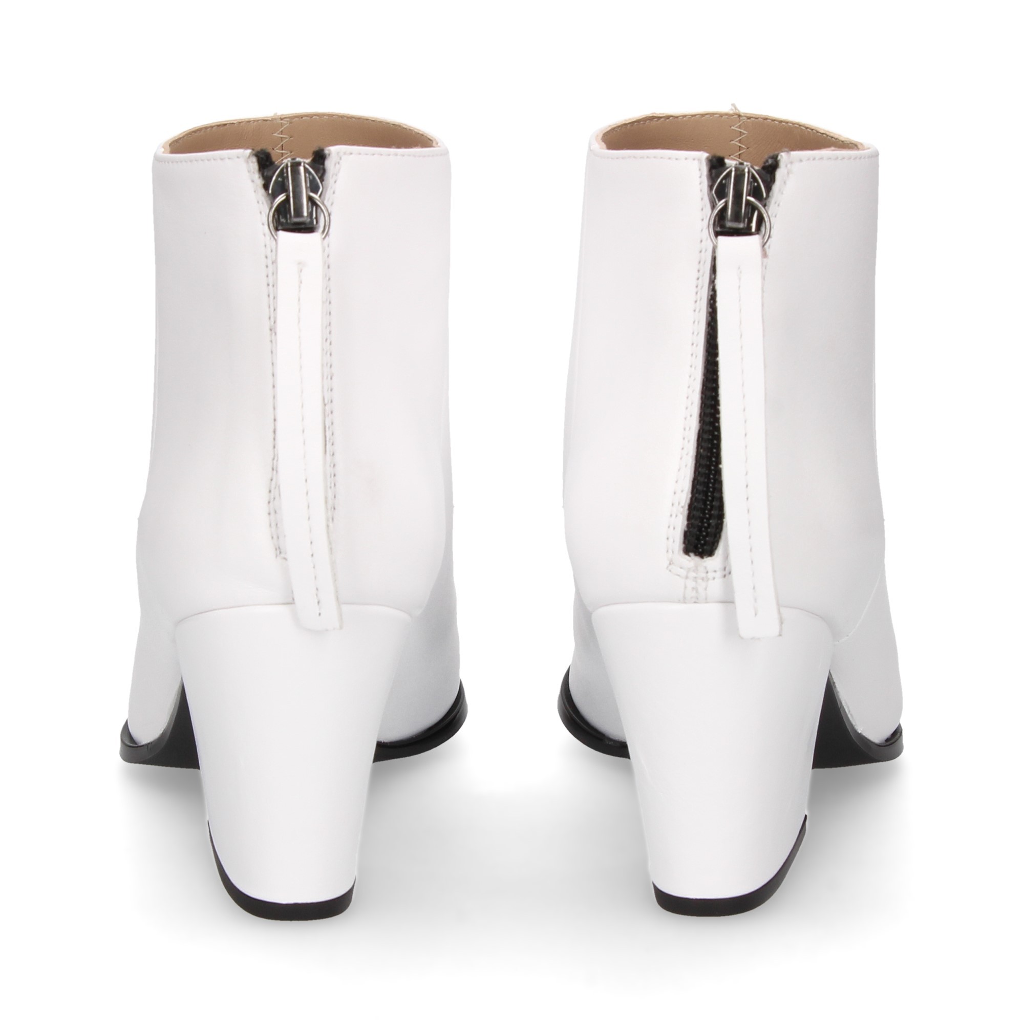 UNISA Botines con tacón de Mujer LEIKI_NA WHITE BLANCO