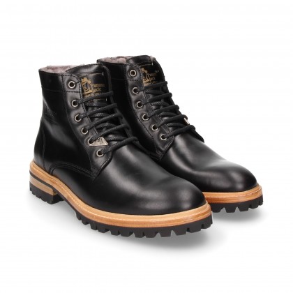 BOTIN CORDONES PIEL NEGRO