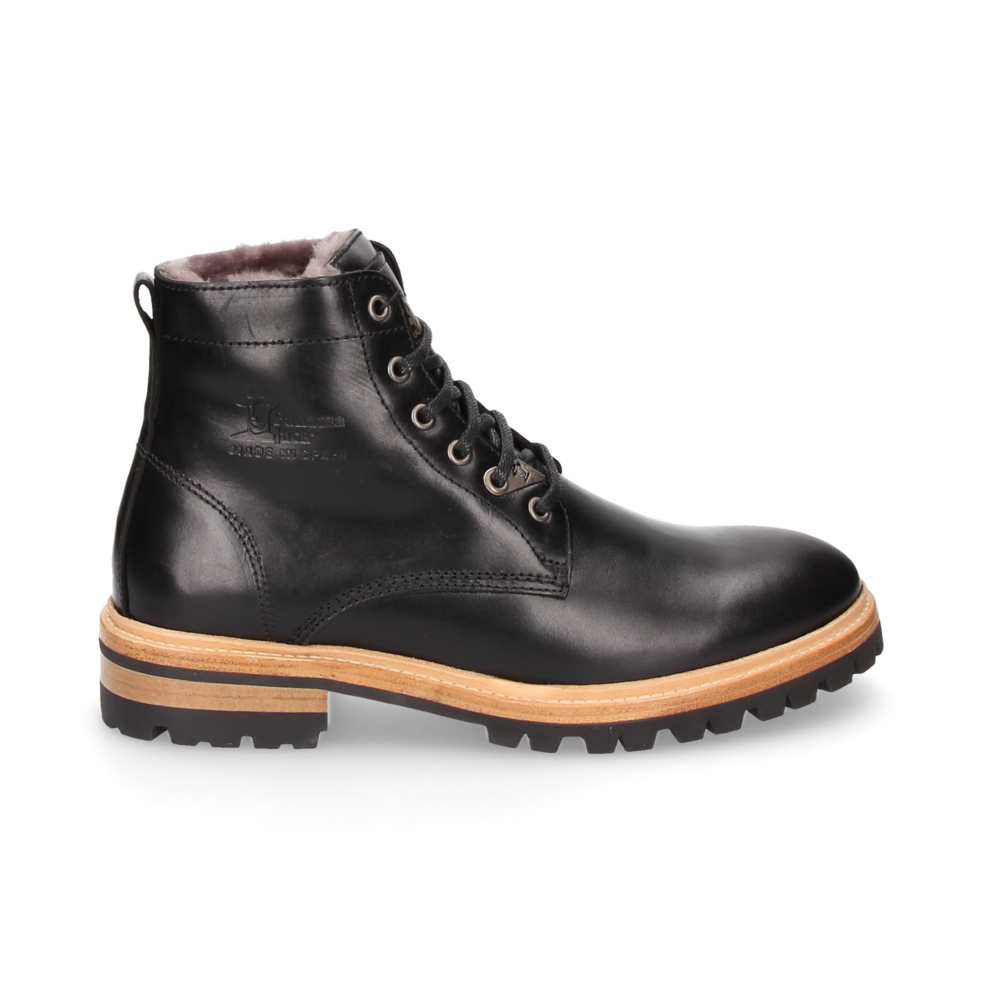 botin-cordones-piel-negro