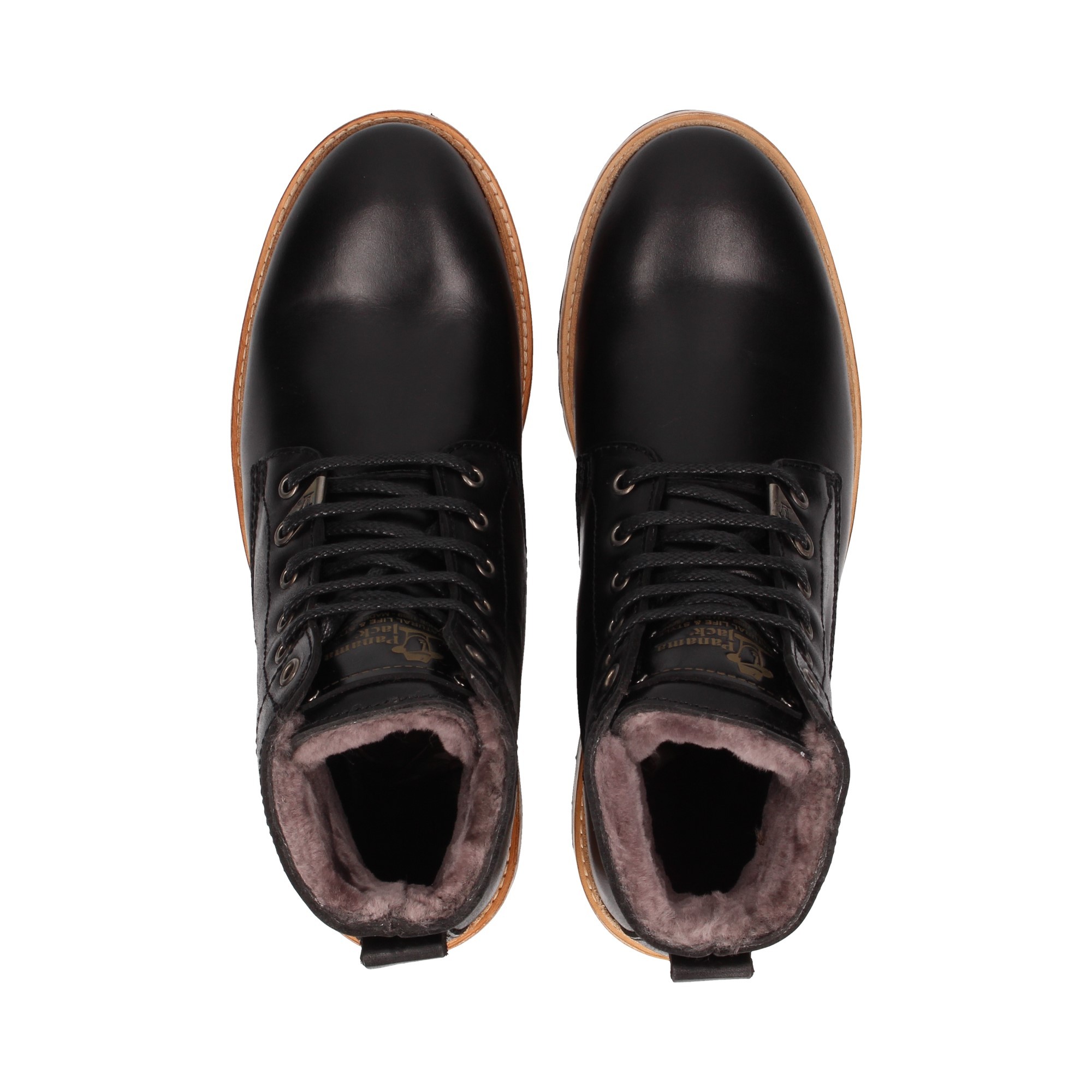 botin-cordones-piel-negro