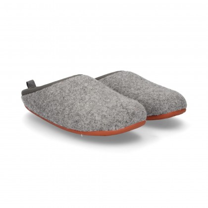 GREY WOOL SLIPPER