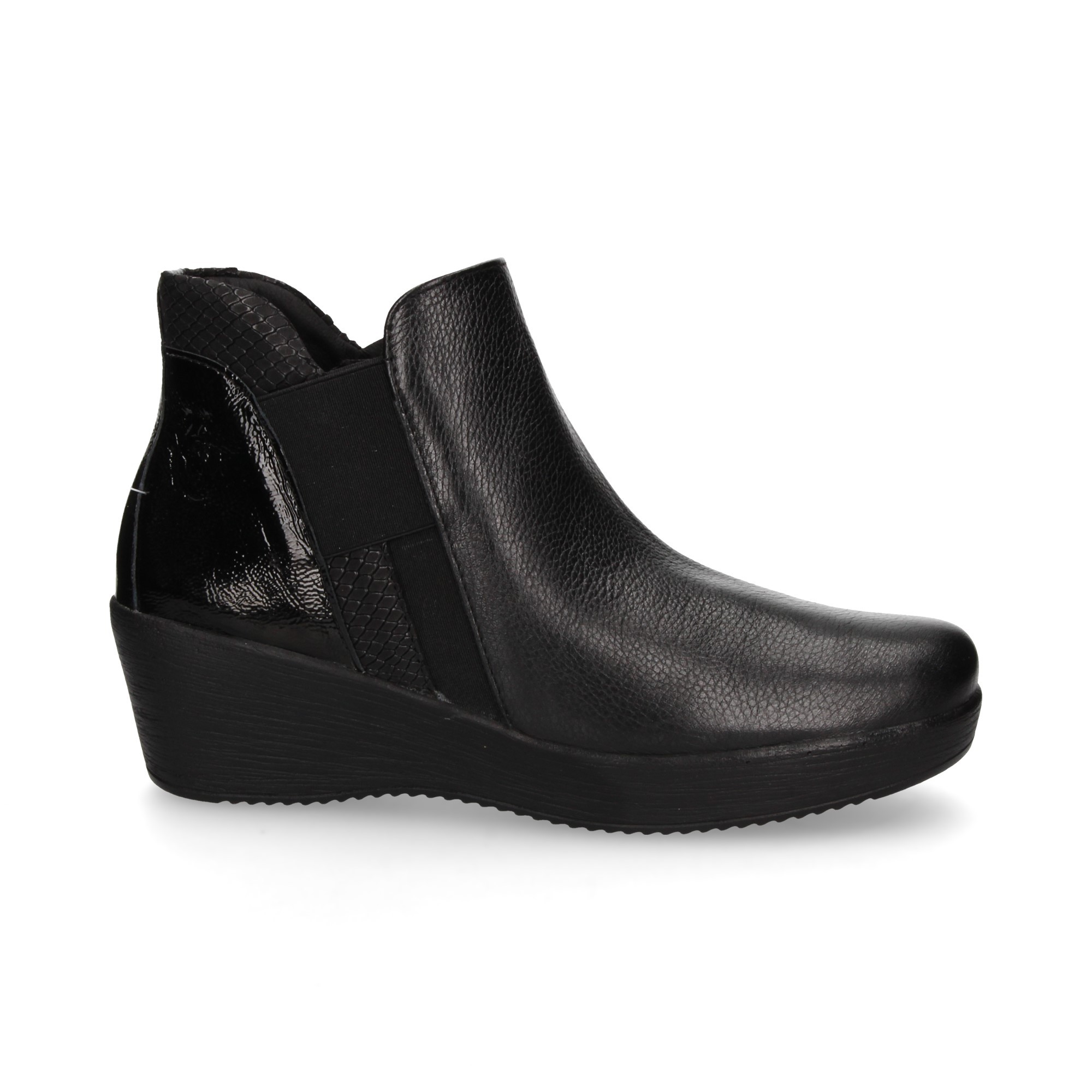 botin-cuna-elastico-charol-piel-negro