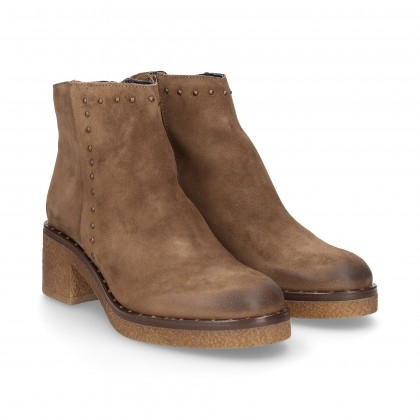 BOOTS CROSSED OUT SUEDE SIDE BROWN
