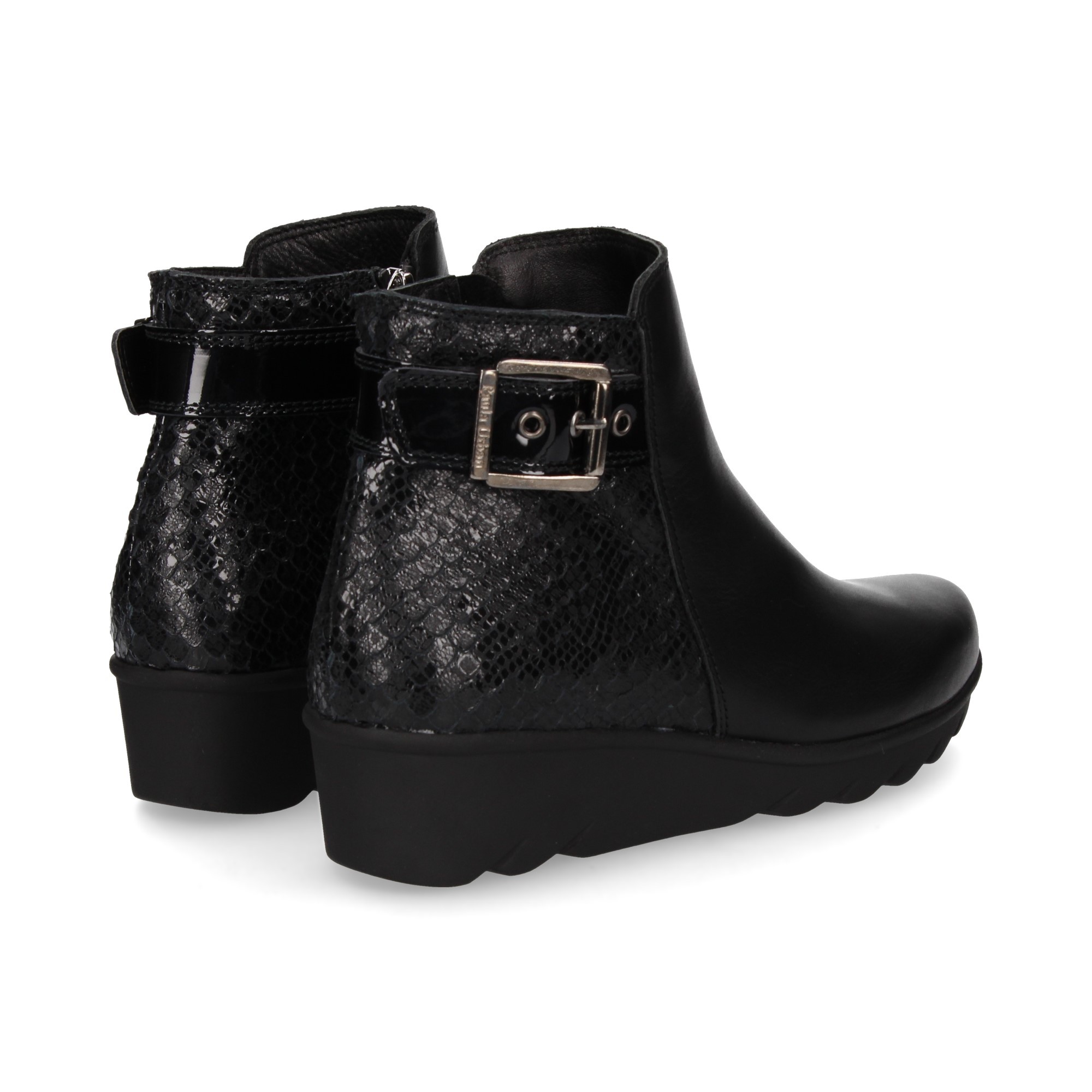 PAULA URBAN Botines con tacón de Mujer 18548 NEGRO