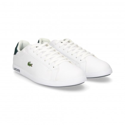 SPORTY WHITE/GREEN LEATHER
