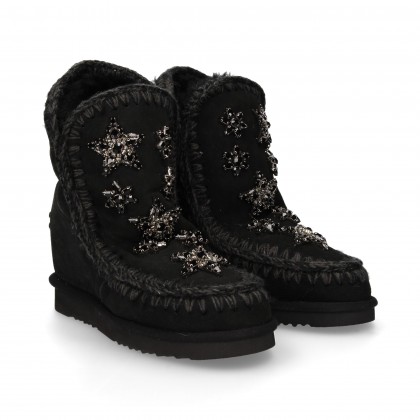 1/2 BOOT CABELO INT CUNHA ESTRELAS INT PRETO