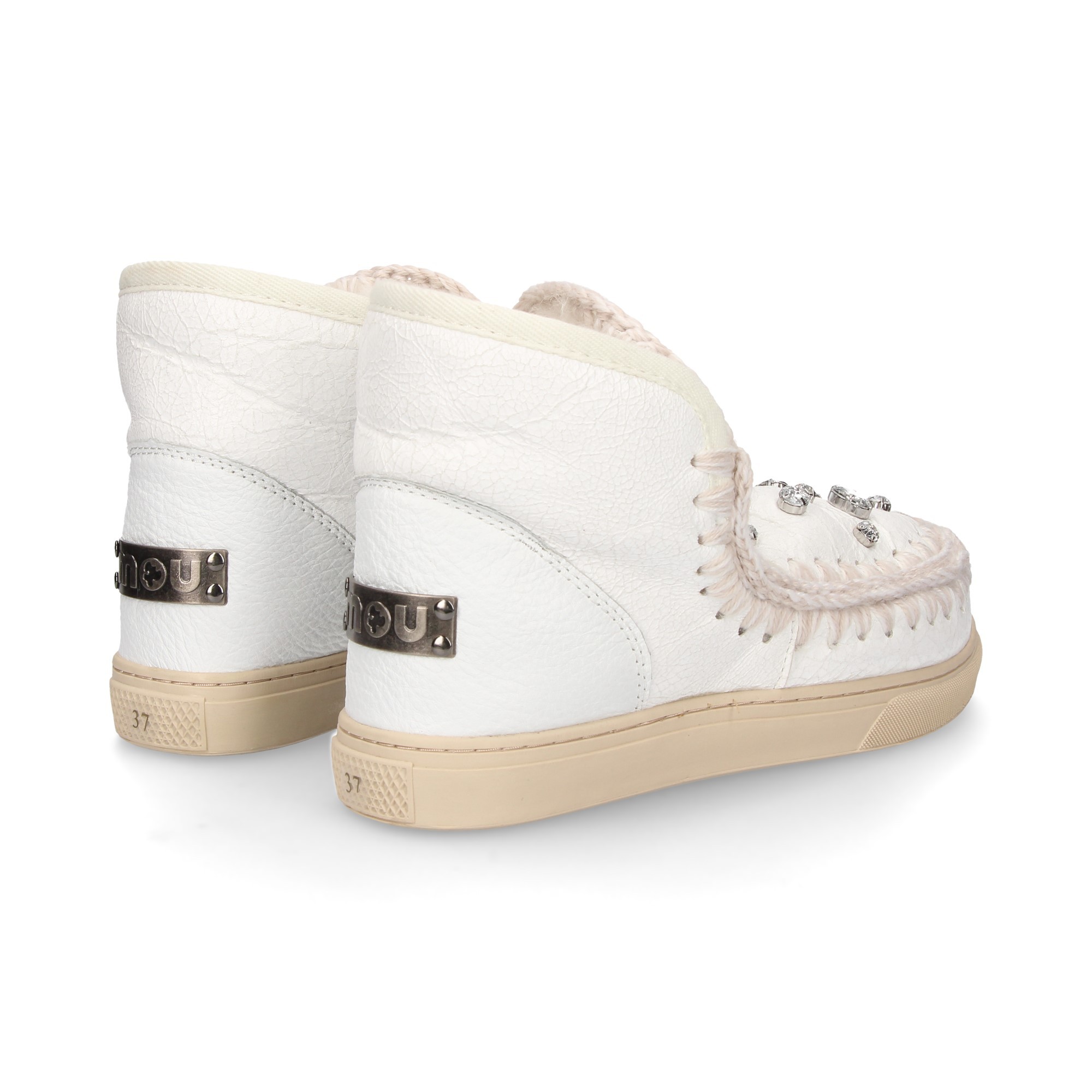 MOU Damen Flache Ankle boots MINI ESKIMO WXWHI BLANCO