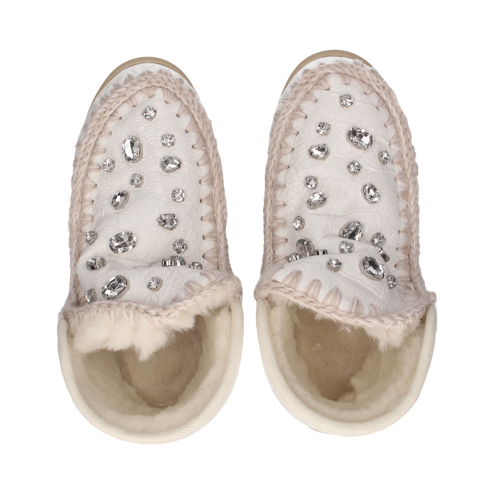 MOU Damen Flache Ankle boots MINI ESKIMO WXWHI BLANCO
