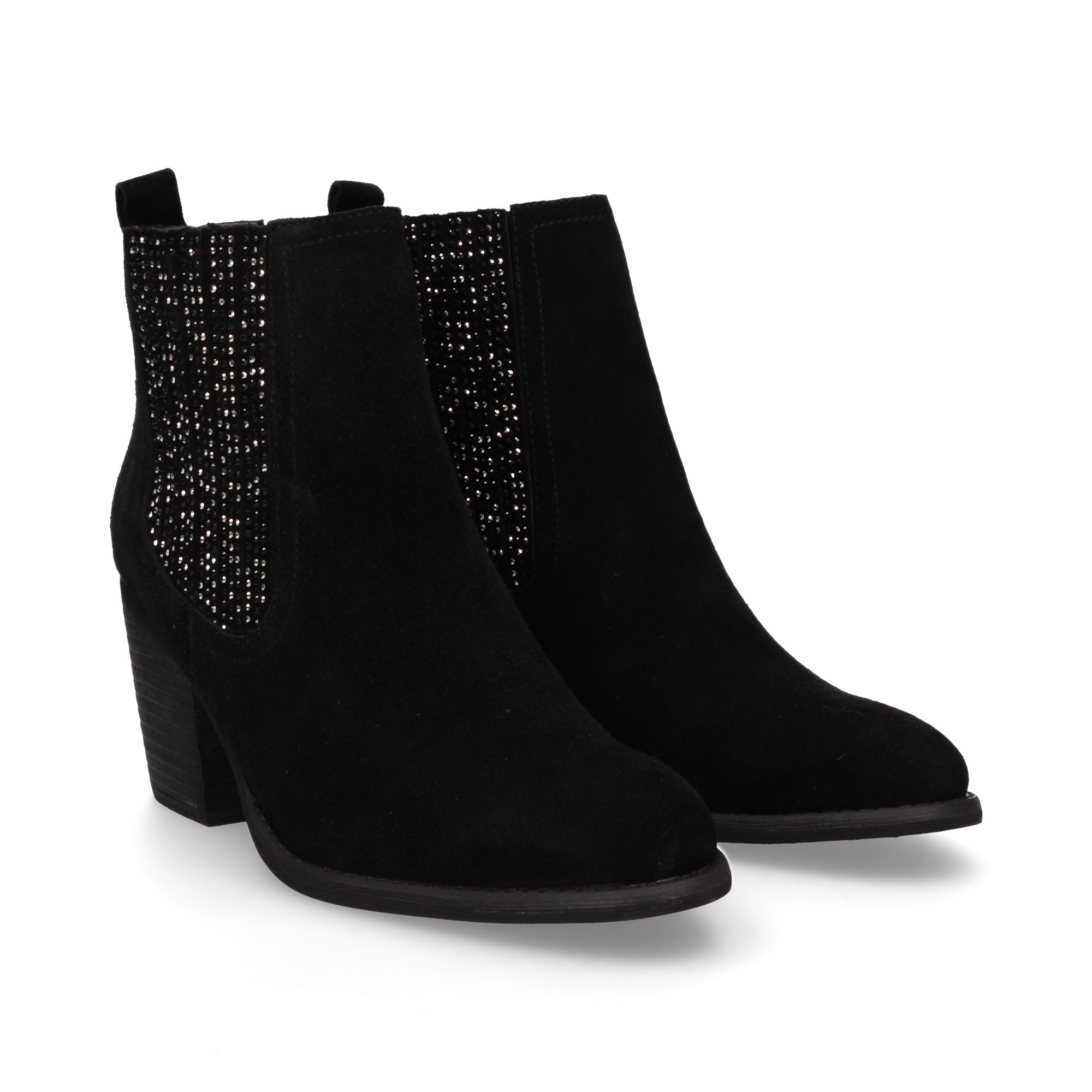 botin-elasticos-strass-ante-negro