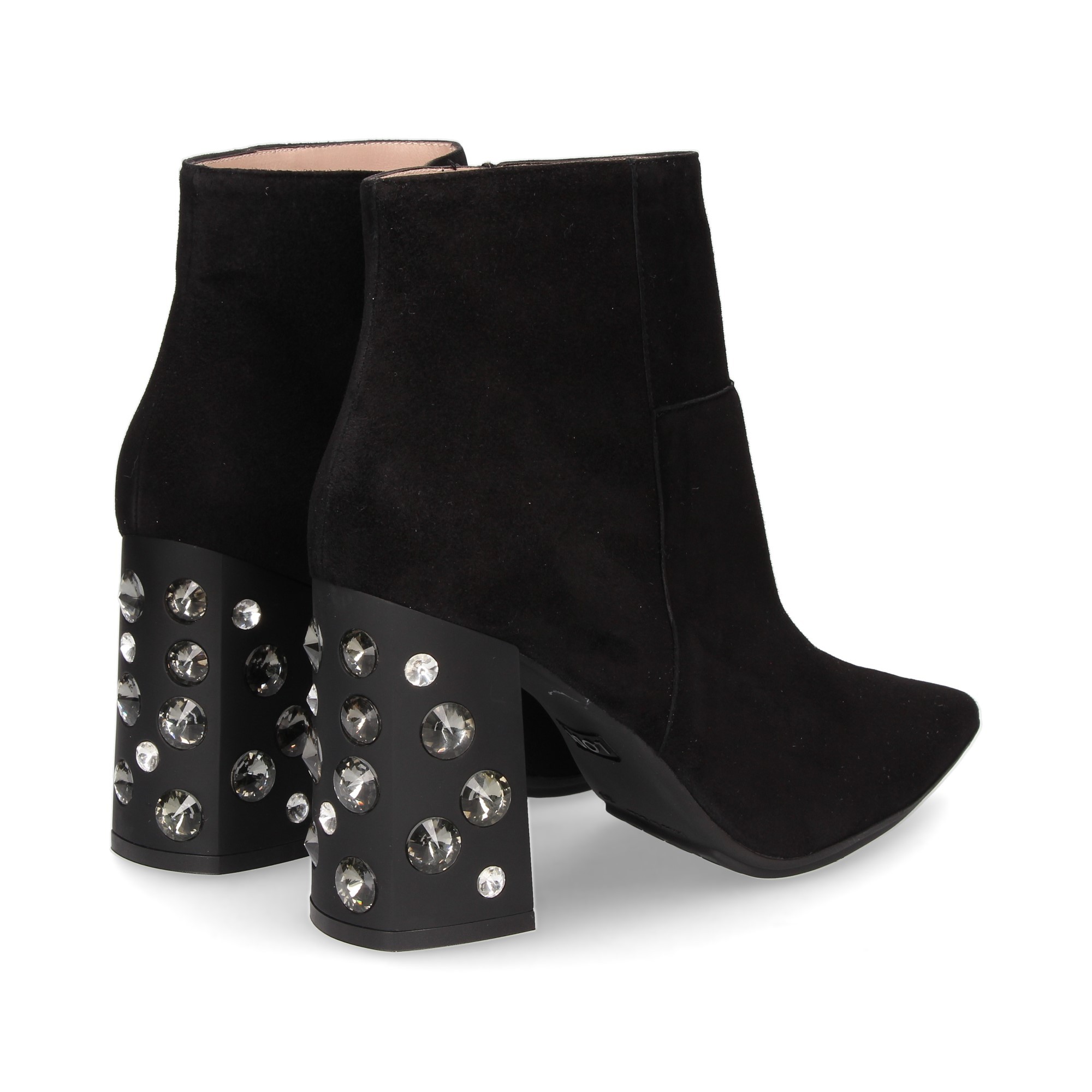 LODI Botines con tacón de Mujer RUTILO NEGRO