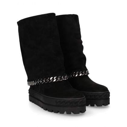 BOOT PLATFORM NUBUCK TURNED CHAIN 