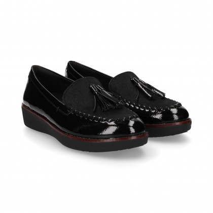 TOPKNOT POOPS BLACK PATENT LEATHER