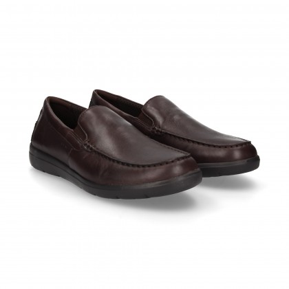 SMOOTH MOCCASIN MOCHA LEATHER