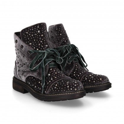 BOTIN STRASS GREY VELVET