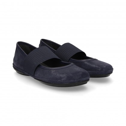 BALLERINO TESSILE BLU ELASTICO