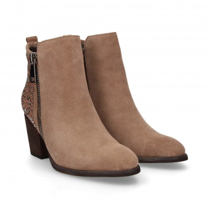 FANTASY BOOTIE TACKS ABSATZ VOR TAUPE