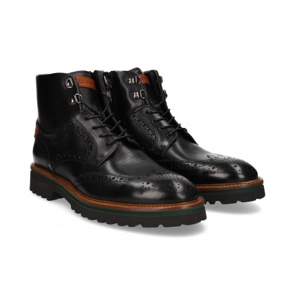 BOOT INTERIOR MONTANHA CABELO CABELO PRETO COURO PRETO