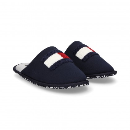 BLUE TEXTILE SLIPPERS