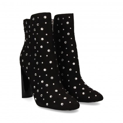 BOTIN PEARLS BLACK SUEDE